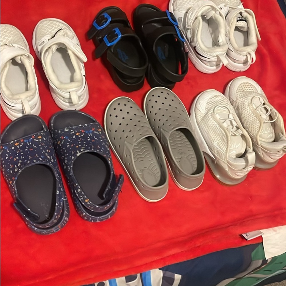 Boy Toddler Nike Shoes, OSHkosh SANDLE,  and slip- on Cat$Jack